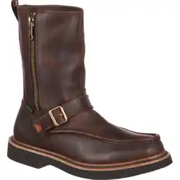 Walmart Georgia Boot Side Zip Waterproof Work Wellington offer