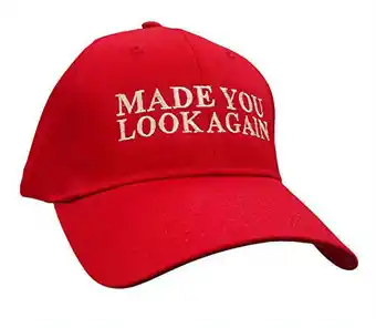 Walmart Political Made You Look Again Embroidered Otto Baseball Cap-Red offer