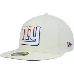 Walmart Men's New Era Cream New York Giants Chrome Color Dim 59FIFTY Fitted Hat offer