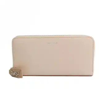 Walmart Pre-Owned Saint Laurent 414680 Women's Calfskin Long Wallet (bi-fold) Light Pink (Good) offer