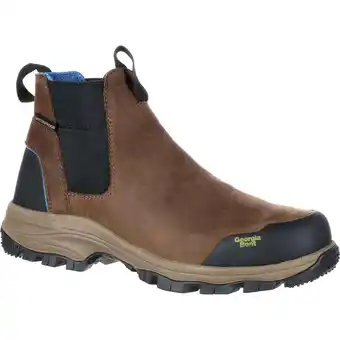 Walmart Georgia Boot Blue Collar Chelsea Waterproof Work Romeo Boot offer