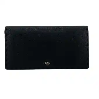 Walmart Pre-Owned FENDI 7M0355 Selleria Long Wallet Black Men's (Good) offer