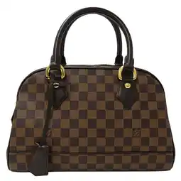 Walmart Pre-Owned LOUIS VUITTON Bag Damier Women's Handbag Duomo Ebene Brown N60008 (Good) offer