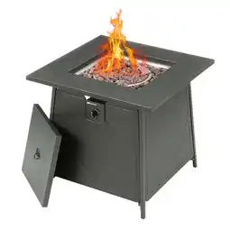 Walmart Four Seasons Courtyard Dual Heat 50,000 BTU Square Gas Tabletop Fire Pit offer