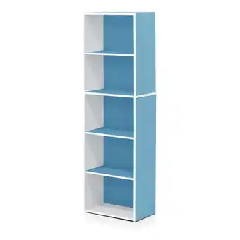 Walmart Furinno 11055 5-Tier Reversible Color Open Shelf Bookcase offer