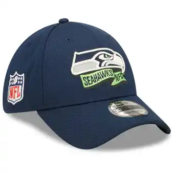 Walmart Men's New Era College Navy Seattle Seahawks 2022 Sideline 39THIRTY Coaches Flex Hat offer