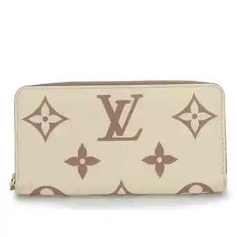 Walmart Pre-Owned Louis Vuitton Long Wallet Zippy M80116 Monogram Empreinte Cream Bois de... (Good) offer