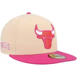 Walmart Men's New Era Orange/Pink Chicago Bulls Passion Mango 59FIFTY Fitted Hat offer