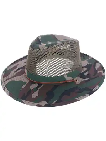 Walmart Elysiumland Camo Outdoor Safari Hat with Mesh Crown (Men) offer