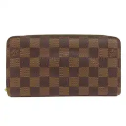 Walmart Pre-Owned Louis Vuitton N60015 Zippy Wallet (old long wallet) Damier canvas for women (Good) offer