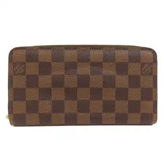 Walmart Pre-Owned Louis Vuitton N60015 Zippy Wallet (old long wallet) Damier canvas for women (Good) offer