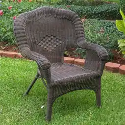 Walmart Camelback Resin Wicker Patio Chair, Antique Pecan offer