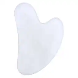 Walmart Felirenzacia Natural Rose Quartz Stone Guasha Facial Face Neck Body Gua Sha Board Massager offer