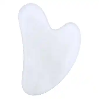 Walmart Felirenzacia Natural Rose Quartz Stone Guasha Facial Face Neck Body Gua Sha Board Massager offer