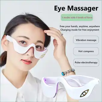 Walmart EJWQWQE Vibrating Eye Massager With Infrared ，Improve Eye Circulation, Reduce Dry Eyes, Dark Circl offer