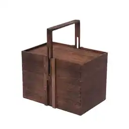 Walmart deevoka Wooden Storage Box Portable Wood Dried for Home Use Office Tearoom Large offer