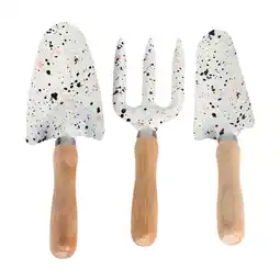 Walmart EHJRE 3Pcs Mini Garden Tools Hand Trowel Wood Handle Beautiful Print with Shovels and offer