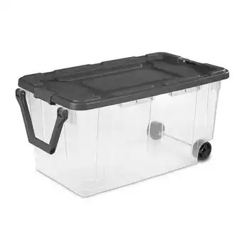 Walmart Sterilite 160 Qt Latching Stackable Wheeled Storage Tote w/ Lid, 2 Pack offer