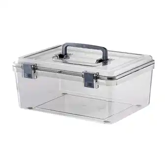 Walmart Kokiya Clear Storage Bin with Buckle Lid Sturdy for Traveling Portable Multipurpose offer