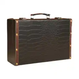 Walmart Baoblaze Wooden Box Retro European Elegant Decoration Suitcase for Keepsakes Weddings Black offer