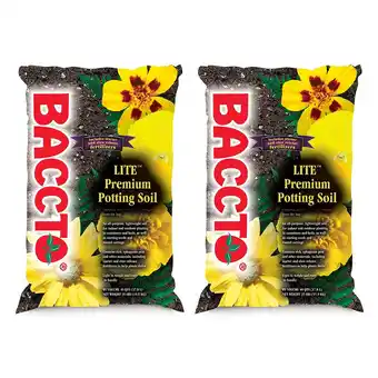 Walmart Michigan Peat Baccto Lite Premium Outdoor Potting Soil, 40 Quart (2 Pack) offer