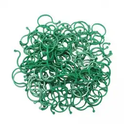 Walmart MAGIDEAL 2x100Pcs Plant Twist Clip Ties Reusable Green Garden Clips for Securing Plants Large offer