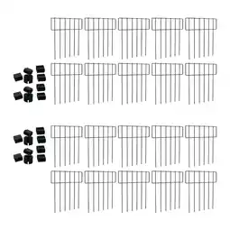 Walmart colaxi 10Pcs Decorative Garden Fence Panels Animal Barrier Backyard Door Pet Border offer