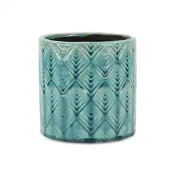 Walmart Cheungs 5775L 6.25 x 6.25 in. Arzati Pot, Turquoise offer