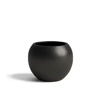 Walmart DTY Signature Mount Sherman 1-Piece Fiberstone Planter, Black, 10 H x 13 Dia - Small offer