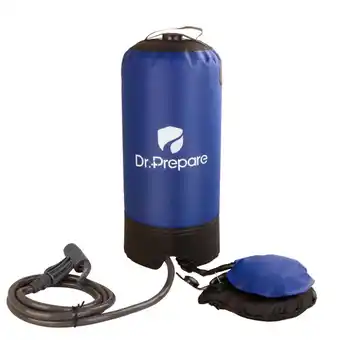 Walmart Dr. Prepare Portable Camping Shower w/Foot Pump & Press-Type Nozzle, 4 Gal offer