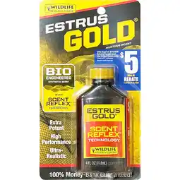 Walmart Wildlife Research Center, Estrus Gold 4 fl oz Synthetic Doe Estrous Hunting Scent offer