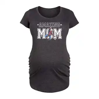 Walmart Marvel Spider-Man - Amazing Mom - Maternity Scoop Neck Graphic T-Shirt offer