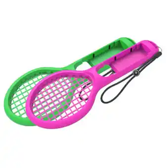 Walmart Green + Pink Tennis Racket Accessory for Tennis Aces Game Adventure, Compatible with Game Consoles offer