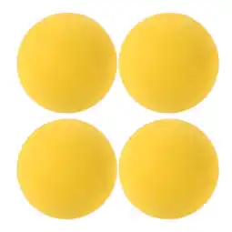 Walmart 4 Pcs Softball Stress Balls Croquet Balls Squash Training Ball Yellow 5.50X5.50X5.50CM offer