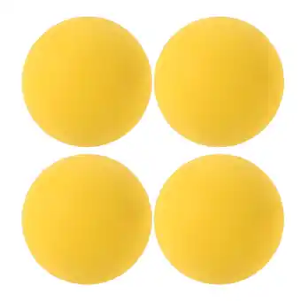 Walmart 4 Pcs Softball Stress Balls Croquet Balls Squash Training Ball Yellow 5.50X5.50X5.50CM offer