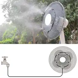 Walmart Yawots Outdoor Misting Fan Cooler 16 Misting Cooling System with 4 Nozzles, Adjustable Flow offer