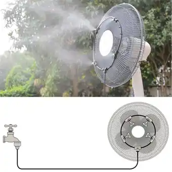 Walmart Yawots Outdoor Misting Fan Cooler 16 Misting Cooling System with 4 Nozzles, Adjustable Flow offer