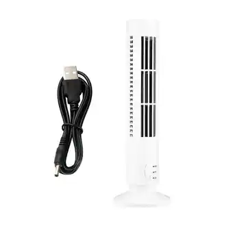 Walmart Elenxs Electric Tower Fan Home Office Desktop Portable USB Powered Vertical Mini Air Cooling Fan offer