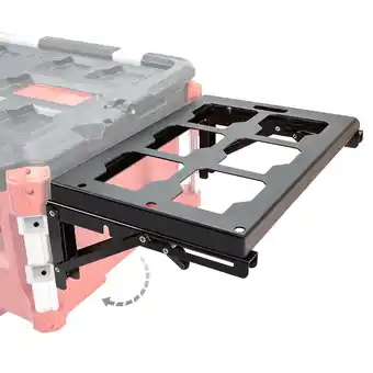 Walmart Folding Packout Mount Compatible with Milwaukee Packout Toolbox Side Storage, Rugged All-metal Frame offer