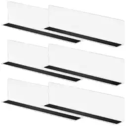 Walmart 6 Pcs Shelf Divider Commodity Plastic Shelving Wood Shelves Clothing Storage Frame offer