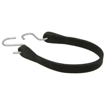 Walmart RoadPro RPTS-15 15-Inch Heavy-Duty Tarp Strap with S Hook Rubber Tie-Down-Black offer