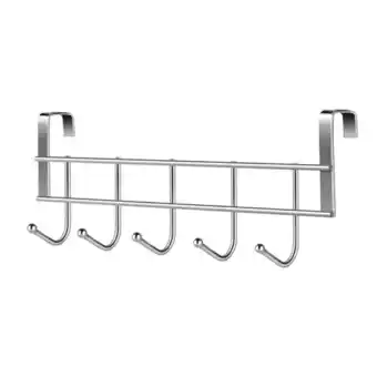 Walmart 5 Hooks over The Door Hooks Wash Room Hanger Clothes Towel Storage HolderUUU305443001 offer