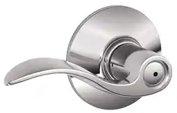 Walmart Schlage Residential F40 ACC 625 Grade 2 Privacy Lock Accent Lever Bright Chrome Finish offer