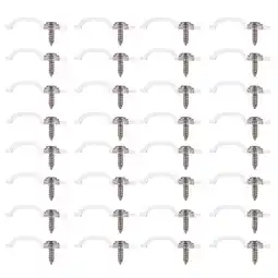 Walmart Parvistic 100pcs Strip Light Mounting Brackets LED Strip Light Clamp with Screws LED Light Clamps offer