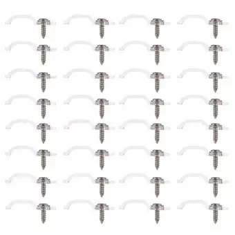 Walmart Parvistic 100pcs Strip Light Mounting Brackets LED Strip Light Clamp with Screws LED Light Clamps offer