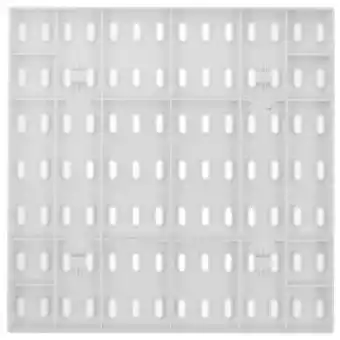 Walmart LEXSOMEO Peg Board Garage Organization Pegboard Panel Display Wall Organizer Panel Supply 28x28cm offer