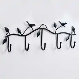 Walmart Clothes Hook Wall Hanger Bird Bathroom Accessories 5 Hooks Metal Coat Hooks Robe offer