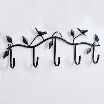 Walmart Clothes Hook Wall Hanger Bird Bathroom Accessories 5 Hooks Metal Coat Hooks Robe offer