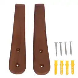 Walmart Yongwei Natural Hat Pegs 2Pcs Wooden Pegs Hooks Towel Hat Hangers Rack Modern Baseball Caps Hooks offer