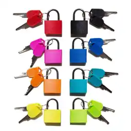 Walmart 8 Pack Locks Small Padlock with Key Luggage Gym Locker Lock Mini Colorful for Outdoor School Home A offer